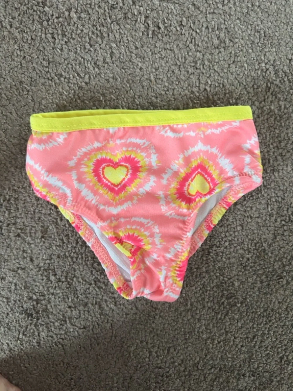 Wonderkids Yellow & Pink Floral Ruffle Tankini
